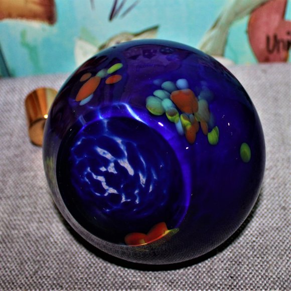 NWOB BEAUTIFUL BLUE GLASS OIL BURNER/DIFUSSER. - Picture 8 of 8